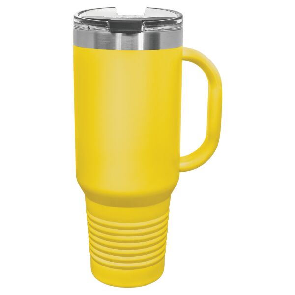 40 oz. Travel Mug with Handle, Straw Included Thumbnail