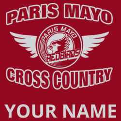 Mayo Redbirds Cross Country Engraved Design CCE1 on a Polar Camel® - 40 oz. Travel Mug with Handle, Straw Included Design