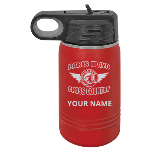 Mayo Redbirds Cross Country Engraved Design CCE1 on a Polar Camel® - 12 oz. Water Bottle Vacuum Insulation Thumbnail
