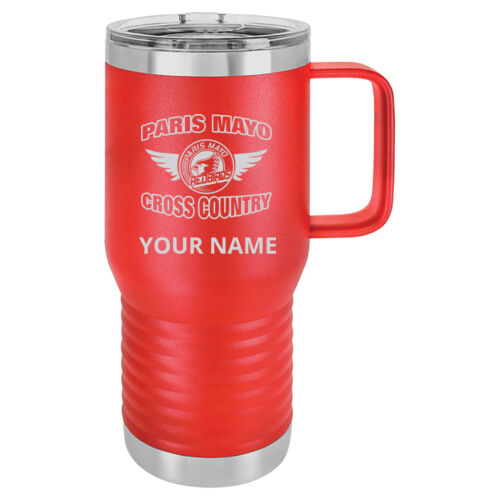 Mayo Redbirds Cross Country Engraved Design CCE1 on a Polar Camel® - 20 oz.Travel Mug Vacuum Insulated with Slider Lid Thumbnail