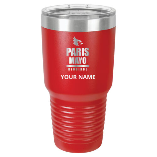 Mayo Redbirds Engraved Design MAE1 on a Polar Camel® - 30 oz Tumbler Vacuum Insulated with Slider Lid Thumbnail