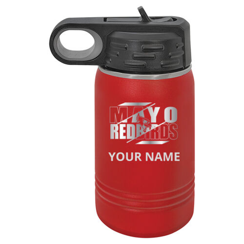 Mayo Redbirds Engraved Design MAE4 on a Polar Camel® - 12 oz. Water Bottle Vacuum Insulation Thumbnail