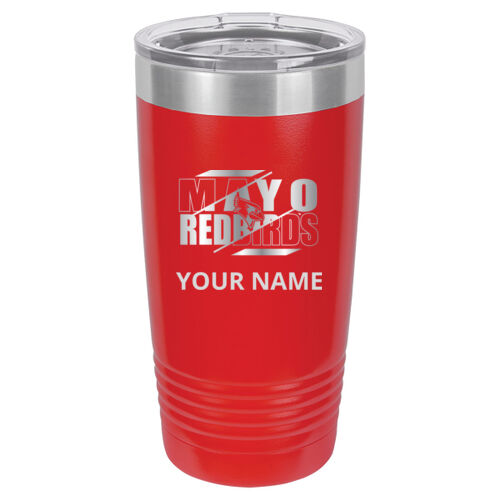 Mayo Redbirds Engraved Design MAE4 on a Polar Camel® - 20 oz Tumbler Vacuum Insulated with Slider Lid Thumbnail