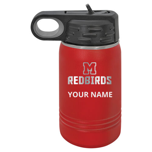 Mayo Redbirds Engraved Design MAE7 on a Polar Camel® - 12 oz. Water Bottle Vacuum Insulation Thumbnail