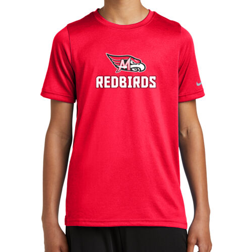 Mayo Redbirds Design MA2 on a Port & Company® - Youth Swoosh Sleeve rLegend Tee Thumbnail