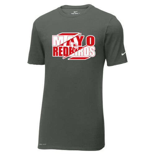 Mayo Redbirds Design MA4 on a Nike® - Dri FIT Cotton/Poly Tee Thumbnail