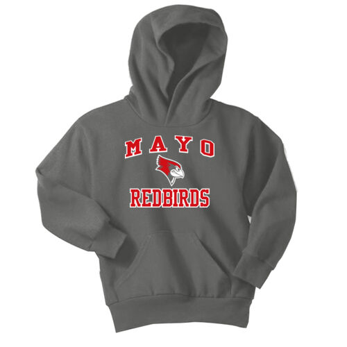 Mayo Redbirds Design MA5 on a Port & Company® - Youth Core Fleece Pullover Hooded Sweatshirt Thumbnail