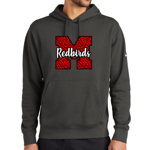 Mayo Redbirds Design MA6 on a Nike® - Club Fleece Sleeve Swoosh Pullover Hoodie Thumbnail