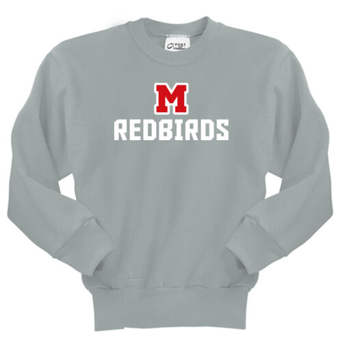 Mayo Redbirds Design MA7 on a Port & Company® - Youth Core Fleece Crewneck Sweatshirt Thumbnail