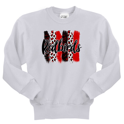 Mayo Redbirds Design MA9 on a Port & Company® - Youth Core Fleece Crewneck Sweatshirt Thumbnail