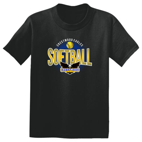 Crestwood Eagles Softball Design CS1 on a Sport-Tek® - Youth PosiCharge ® Competitor Tee Thumbnail
