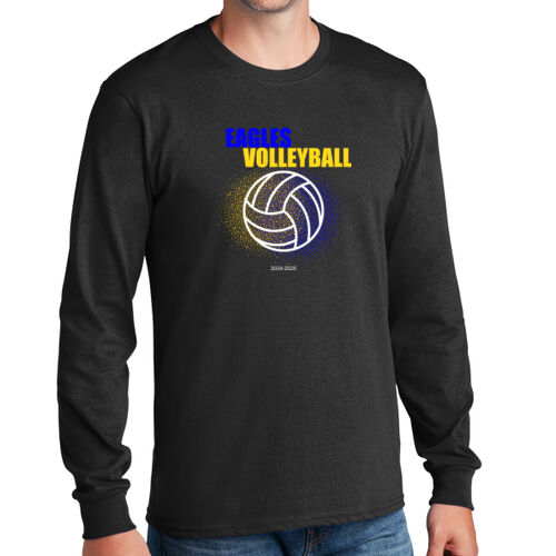 Crestwood Eagles Volleyball Design CV1 on a Port & Company® - Long Sleeve Core Cotton Tee Thumbnail