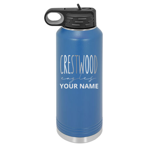 Crestwood Eagles Design CEE2 Engraved on a Polar Camel® - 32 oz. Water Bottle Vacuum Insulation Thumbnail
