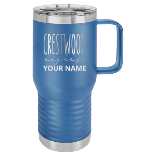 Crestwood Eagles Design CEE2 Engraved on a Polar Camel® - 20 oz.Travel Mug Vacuum Insulated with Slider Lid Thumbnail