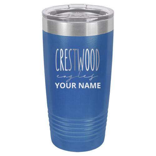 Crestwood Eagles Design CEE2 Engraved on a Polar Camel® - 20 oz Tumbler Vacuum Insulated with Slider Lid Thumbnail