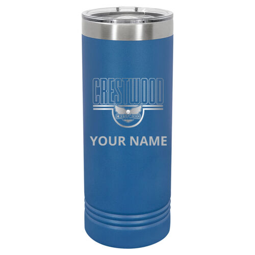 Crestwood Eagles Design CEE4 Engraved on a Polar Camel® - 22 oz. Skinny Tumbler with Slider Lid Thumbnail