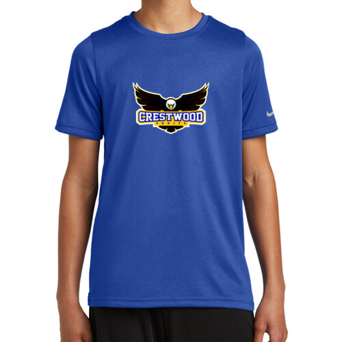 Crestwood Eagles Design CE1 on a Nike® - Youth Swoosh Sleeve rLegend Tee Thumbnail