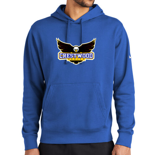 Crestwood Eagles Design CE1 on a Nike® - Club Fleece Sleeve Swoosh Pullover Hoodie Thumbnail