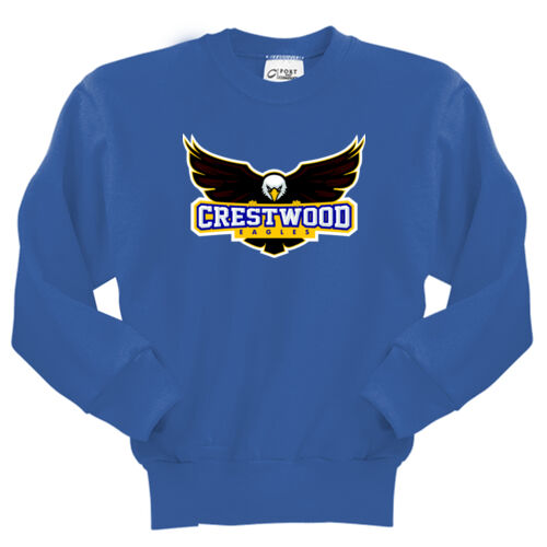 Crestwood Eagles Design CE1 on a Port & Company® - Youth Core Fleece Crewneck Sweatshirt Thumbnail