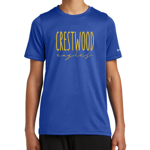 Crestwood Eagles Design CE2 on a Nike® - Youth Swoosh Sleeve rLegend Tee Thumbnail