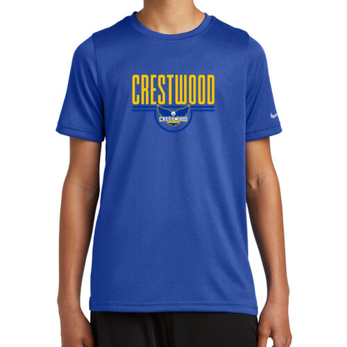 Crestwood Eagles Design CE4 on a Nike® - Youth Swoosh Sleeve rLegend Tee Thumbnail