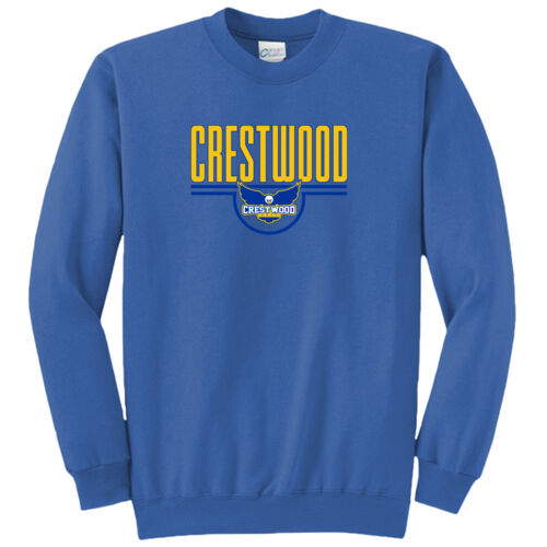 Crestwood Eagles Design CE4 on a Port & Company® - Core Fleece Crewneck Sweatshirt Thumbnail