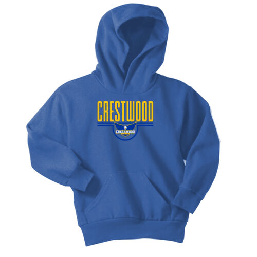 Crestwood Eagles Design CE4 on a Port & Company® - Youth Core Fleece Pullover Hooded Sweatshirt Thumbnail