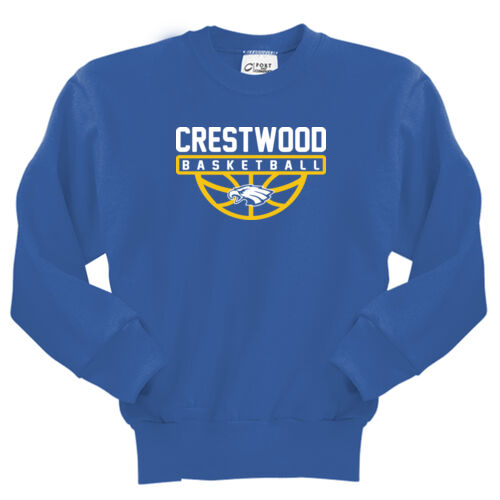 Crestwood Eagles Design CE5 on a Port & Company® - Youth Core Fleece Crewneck Sweatshirt Thumbnail