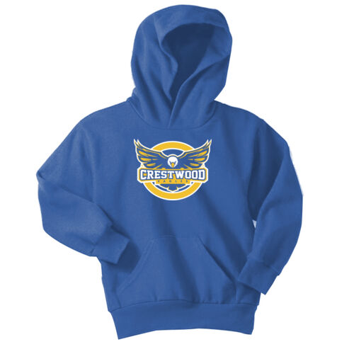 Crestwood Eagles Design CE6 on a Port & Company® - Youth Core Fleece Pullover Hooded Sweatshirt Thumbnail