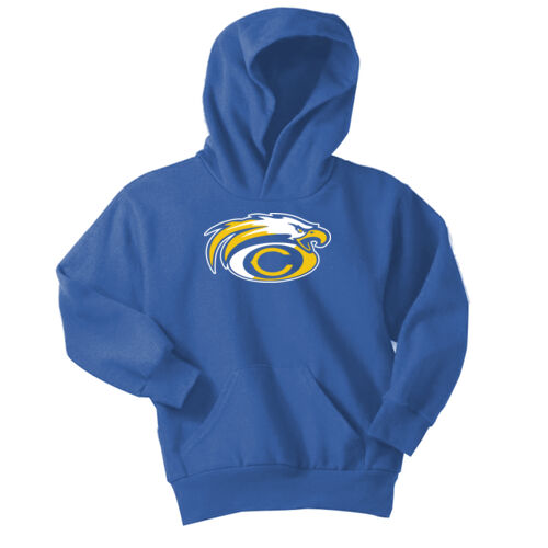 Crestwood Eagles Design CE8 on a Port & Company® - Youth Core Fleece Pullover Hooded Sweatshirt Thumbnail