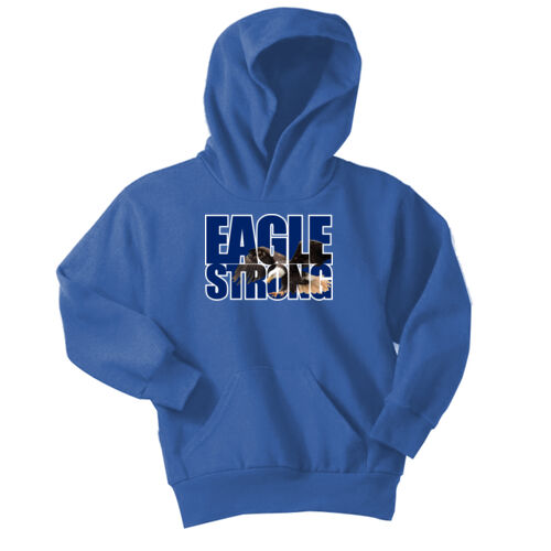 Crestwood Eagles Design CE9 on a Port & Company® - Youth Core Fleece Pullover Hooded Sweatshirt Thumbnail