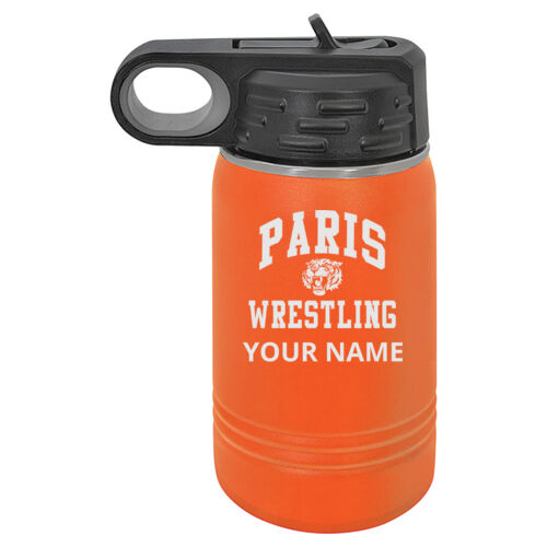 Paris Tigers Wrestling Design PTWE1 Engraved on a Polar Camel® - 12 oz. Water Bottle Vacuum Insulation Thumbnail