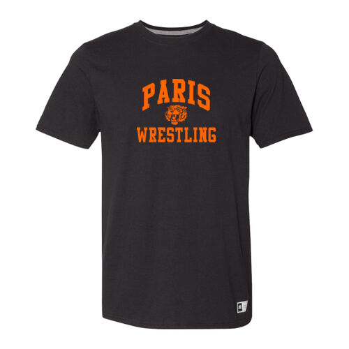 Paris Tigers Wrestling Design PTW1 on a Russell Athletic® - Essential Tee Thumbnail