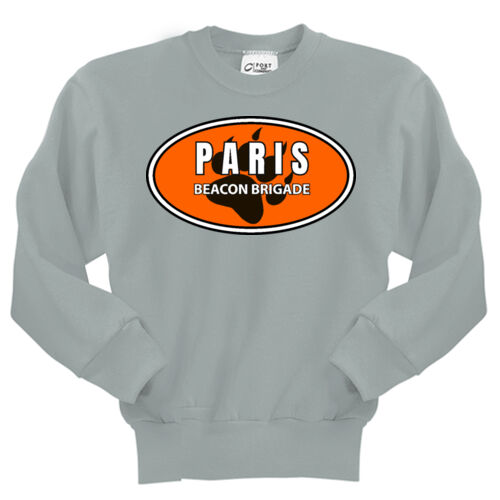 Paris Beacon Brigade Design PMT1 on a Port & Company® - Youth Core Fleece Crewneck Sweatshirt Thumbnail