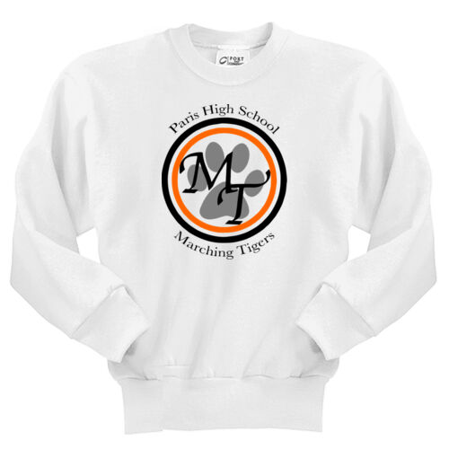Paris Marching Tigers Design PMT6 on a Port & Company® - Youth Core Fleece Crewneck Sweatshirt Thumbnail