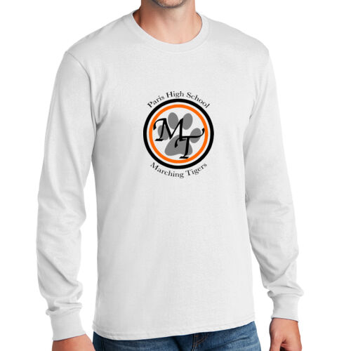 Paris Marching Tigers Design PMT6 on a Port & Company® - Long Sleeve Core Cotton Tee Thumbnail