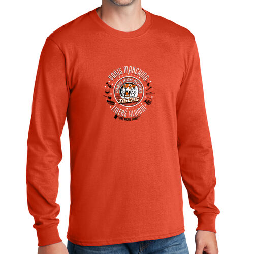 Paris Marching Tigers Design PMT7 on a Port & Company® - Long Sleeve Core Cotton Tee Thumbnail