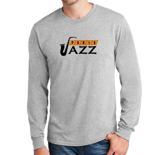 Paris Tigers Jazz Band Design PMT8 on a Port & Company® - Long Sleeve Core Cotton Tee Thumbnail