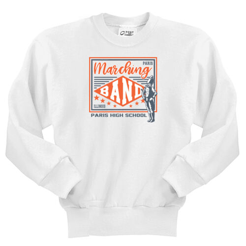 Paris Marching Tigers Design PMT9 on a Port & Company® - Youth Core Fleece Crewneck Sweatshirt Thumbnail
