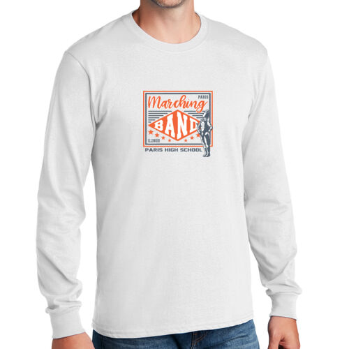 Paris Marching Tigers Design PMT9 on a Port & Company® - Long Sleeve Core Cotton Tee Thumbnail