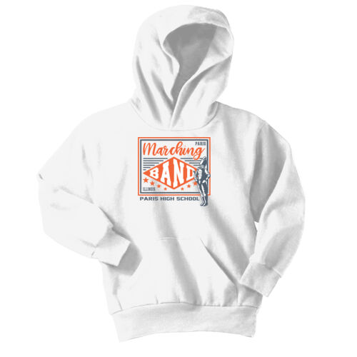 Paris Marching Tigers Design PMT9 on a Port & Company® - Youth Core Fleece Pullover Hooded Sweatshirt Thumbnail