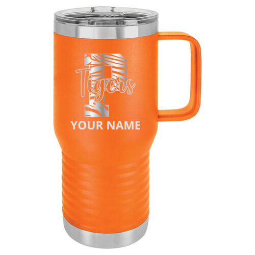 Paris Tigers Design PTE6 Engraved on a Polar Camel® - 20 oz.Travel Mug Vacuum Insulated with Slider Lid Thumbnail