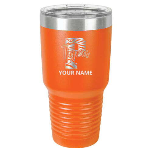 Paris Tigers Design PTE6 Engraved on a Polar Camel® - 30 oz Tumbler Vacuum Insulated with Slider Lid Thumbnail