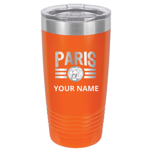 Paris Tigers Design PTE8 Engraved on a Polar Camel® - 20 oz Tumbler Vacuum Insulated with Slider Lid Thumbnail