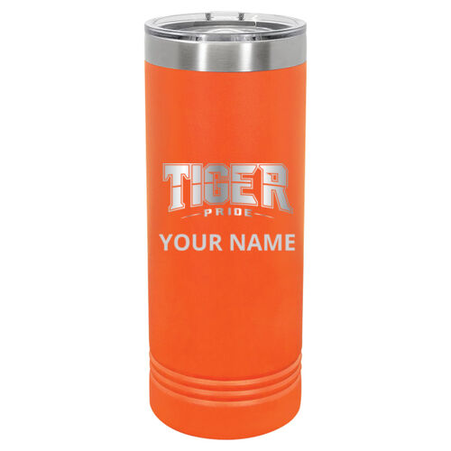 Paris Tigers Design PTE11 Engraved on a Polar Camel® - 22 oz. Skinny Tumbler with Slider Lid Thumbnail