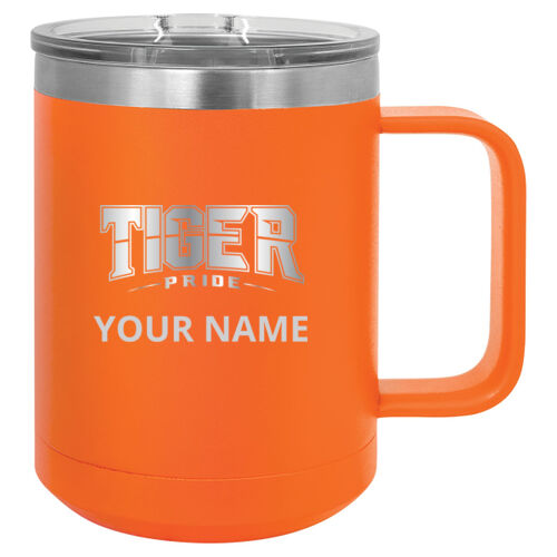 Paris Tigers Design PTE11 Engraved on a Polar Camel® - 15 oz. Vacuum Insulated Mug with Slider Lid Thumbnail