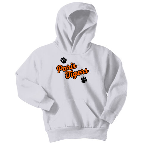 Paris Tigers Design PT1 on a Port & Company® - Youth Core Fleece Pullover Hooded Sweatshirt Thumbnail