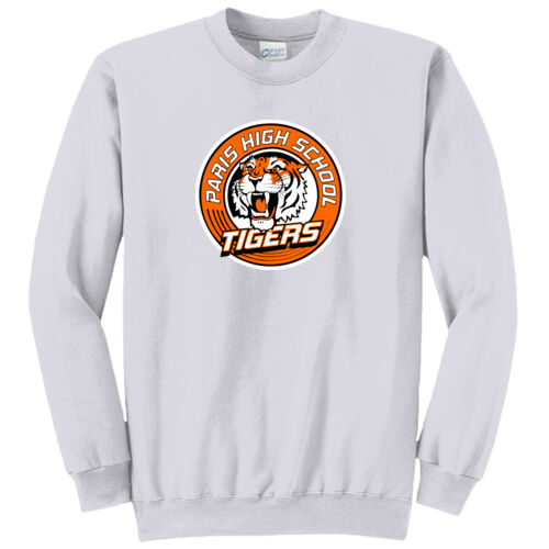 Paris Tigers Design PT2 on a Port & Company® - Core Fleece Crewneck Sweatshirt Thumbnail