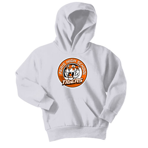 Paris Tigers Design PT2 on a Port & Company® - Youth Core Fleece Pullover Hooded Sweatshirt Thumbnail