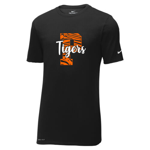Paris Tigers Design PT6 on a Nike® - Dri FIT Cotton/Poly Tee Thumbnail